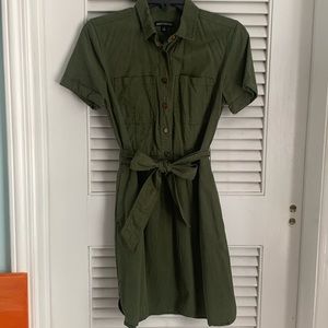 Cargo Style Shirt Dress